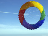 Colorful Kite Flying in Sky at Beach, Romo, Denmark Photographic Print by Brimberg & Coulson 