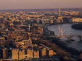 Aerial View of D.C. and the Potomac River from Georgetown, Washington, D.C. Photographic Print by Kenneth Garrett