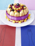 Beetroot and Potato Charlotte with Skorpa Rolls Photographic Print by Alexander Van Berge