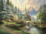 Dogwood Chapel Limited Edition by Thomas Kinkade