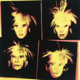 Self-Portrait, c.1986 (Four Yellow Andy's) Estampe de qualité par Andy Warhol