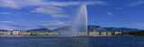 Fountain in Front of Buildings, Jet D'Eau, Geneva, Switzerland Photographic Print by Panoramic Images 