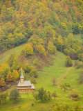 Traditional Wooden Church, Maramures, Romania Photographic Print by Russell Young
