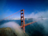 Golden Gate Bridge with Mist and Fog, San Francisco, California, USA Photographic Print by Steve Vidler