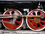 Main Wheels of Steam Locomotive, Tangshan, China Photographic Print by James Montgomery