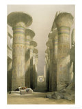 Central Avenue of the Great Hall of Columns Giclee Print by David Roberts