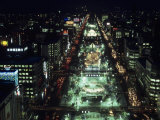 Odori Park Site, Sapporo Snow Festival Photographic Print by Dave Bartruff