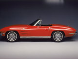 Red Chevrolet Corvette Stingray Fotografie-Druck von Tim O'Hara