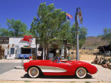 1957 Chevrolet Corvette, Hackberry, AZ Fotografie-Druck von David Ball