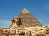 The Sphinx and Pyramid of Cheops, Egypt Photographic Print by Jacob Halaska
