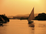 Aswan, Sailboat, Nile River, Egypt Photographic Print by Jacob Halaska