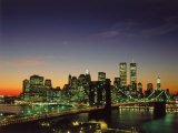 Brooklyn Bridge & Lower NYC Photographic Print by David Ball