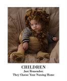 Children Choose Nursing Homes - Humor Photographic Print by James Davidson