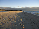 Cape Cod Foot Prints on Sandy Beach in Chatham, Massachusetts Photographic Print by Keenpress 