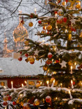 Christmastime at Tivoli Gardens, Copenhagen, Denmark Photographic Print by Keenpress 