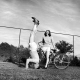 Gov. J. Strom Thurmond of S.C. Standing on His Head For the Benefit of His Newly Wed Wife Photographic Print by Ed Clark
