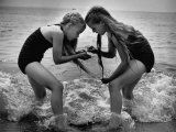 Girls of the Children's School of Modern Dancing, Playing at the Beach Photographic Print by Lisa Larsen