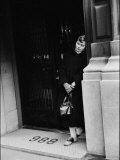 Fan of Actress Grace Kelly Waiting Outside Kelly's Apartment For a Sight of Her Idol Photographic Print by Lisa Larsen
