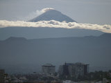 Smoke Billows from a Volcano Within Sight of Mexico City, Photographic Print