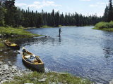 Fishing by a River Photographic Print by Bill Curtsinger