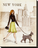 New York Stretched Canvas Print by Andrea Laliberte
