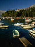 Boats in Small Marina, Cavtat, Dubrovnik-Neretva, Croatia Photographic Print by Jon Davison