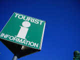 Tourist Information Sign at Malmo Train Station, Malmo, Skane, Sweden Photographic Print by Martin Lladó