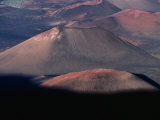 Aerial View of Volcanic Crater, Haleakala National Park, USA Photographic Print by Peter Hendrie