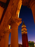 Torre Del'Orologio Framed by Facade of the Palazzo Ducale, Venetian Hotel and Casino, Las Vegas Photographic Print by Ryan Fox