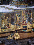Detail of Mural in the Grand Palace, Bangkok, Thailand Photographic Print by Ryan Fox