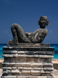 Ceremonial Statue of Chac Mool, Cancun, Quitana Roo, Mexico Photographic Print by John Neubauer
