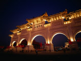 Chiang Kai Shek Memorial, Pavilion and Gates, Early Evening, Taipei, Taiwan Photographic Print by Philip & Karen Smith