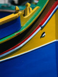 Colourful "Luzzu" Fishing Boat with Eye of Protection, Marsaxlokk, Malta Photographic Print by Patrick Syder