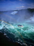 Maid of the Mist Tour Boat in Turbulent Water, Niagara Falls, Ontario, Canada Photographic Print by Setchfield Neil
