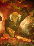 Orozco Mural of Hidalgo at City Hall, Palacio del Gobierno, Guadalajara, Mexico Photographic Print by Charles Sleicher