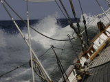Sailboat in Rough Water, Ticonderoga Race Photographic Print by Michael Brown