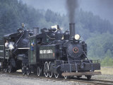 Antique Steam Locomotive, Elbe, Washington, USA Photographic Print by William Sutton
