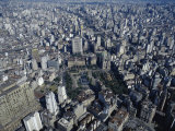 Aerial View of Sao Paulo, Brazil, Photographic Print
