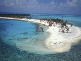 Aerial View of Lighthouse Reef, Belize Photographic Print by Greg Johnston
