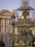 Fountain in Place de la Concorde, Paris, France Photographic Print by David Barnes