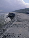 Sea Wall at Lyme Regis, Dorset, England Photographic Print by Nik Wheeler