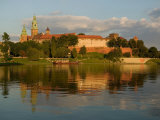Wawel Hill with Royal Castle and Cathedral, Vistula River, Krakow, Poland Photographic Print by David Barnes