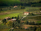 Farmland near Montepulciano, Tuscany, Italy Photographic Print by David Barnes