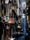Narrow Street in Spaccanapoli, Naples, Italy Photographic Print by Dallas Stribley