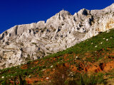 Montagne St. Victoire Near Aix, Aix-En-Provence, France Photographic Print by Jean-Bernard Carillet