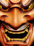 Detail of Noh Mask, Kyoto, Japan Photographic Print by Frank Carter