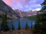 Lake Moraine at Dawn, Banff National Park, Alberta, Canada Photographic Print by Rob Tilley