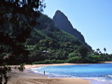 Hanalei Bay and Bali Hai, South Pacific, Hawaii, USA Photographic Print by Charles Sleicher