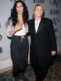 Cher and Daughter, Writer Chastity Bono, in Press Room at Glaad Media Awards, Giclee Print