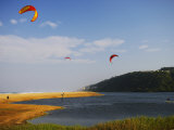 Kite Surfing on the North Coast Near Umhlali, South Africa Photographic Print by Roger De La Harpe